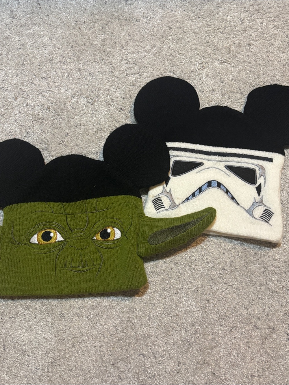 Kids Star Wars Disney Winter Hats - Yoda &  Stormtrooper